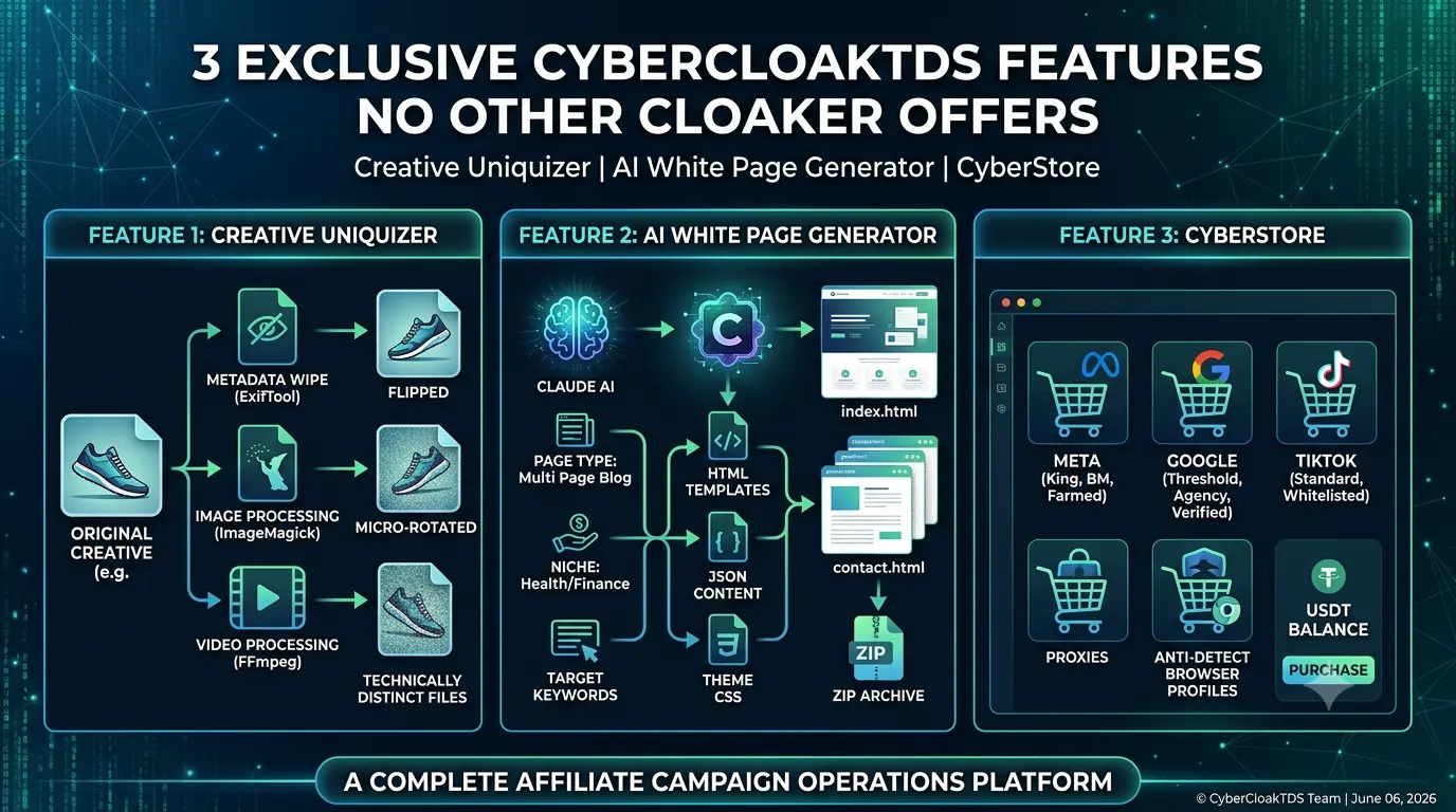 3 Exclusive CyberCloakTDS Features No Other Cloaker Offers